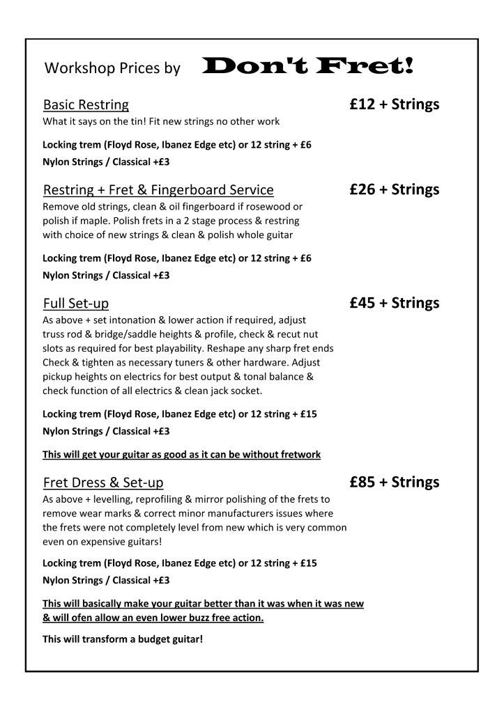 prices